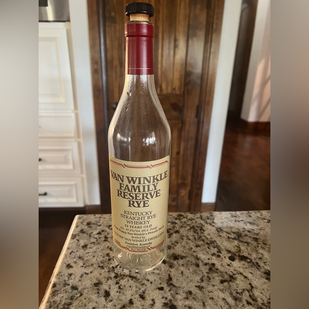 Family Reserve Rye Whiskey Bottle